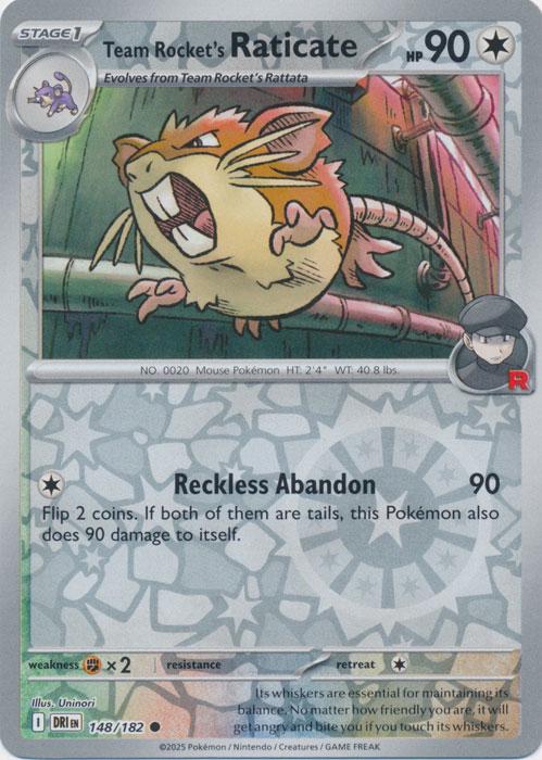 Team Rocket's Raticate [Reverse Holo]